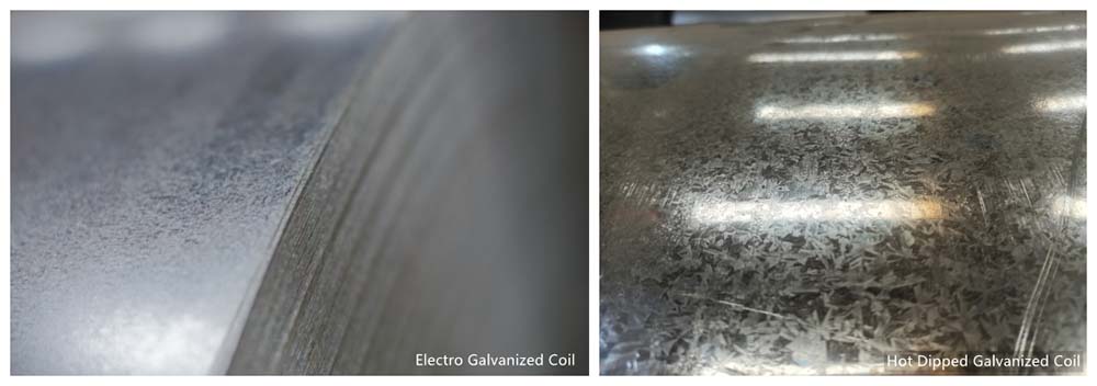 Acero galvanizado en caliente VS electrogalvanizado